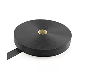 Alle gordelband Gordelband polyester 48mm - 2200kg - op rol - Zwart