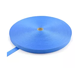 Polyester 35mm Polyester band 35mm - 3750kg - 100m op rol - Zonder strepen (kies uw kleur)