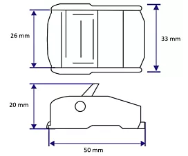 RVS - Ratels en klemgespen Klemgesp roestvrij staal 400kg - 25mm