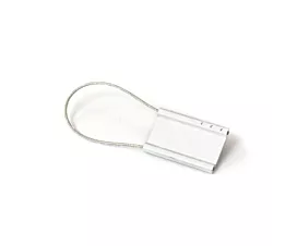 Alle rondstroppen Aluminium ID-label/cable seal - Blanco - Extra lange kabel