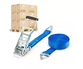 Alle spanbanden per pallet Pallet ERGO 5T Eco - 9m - 50mm - 2-delig - STF450 - Blauw - 192st.